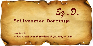 Szilveszter Dorottya névjegykártya